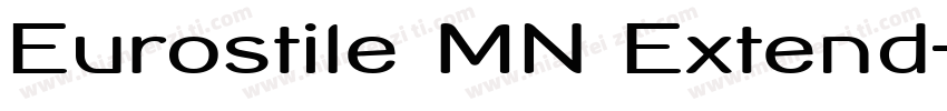 Eurostile MN Extend字体转换